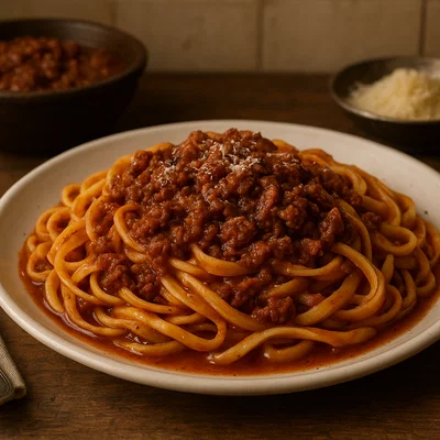 Pasta alla Mugnaia mit klassischem Rind-Ragù
