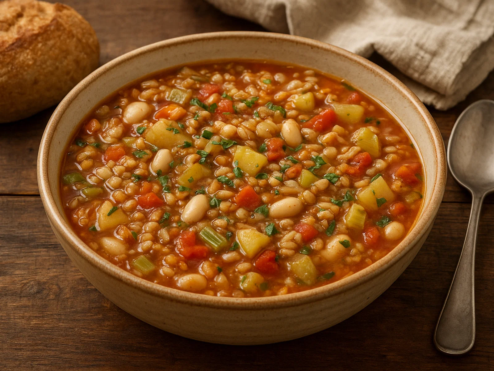 Minestra di farro abruzzese – Dinkelsuppe aus den Abruzzen