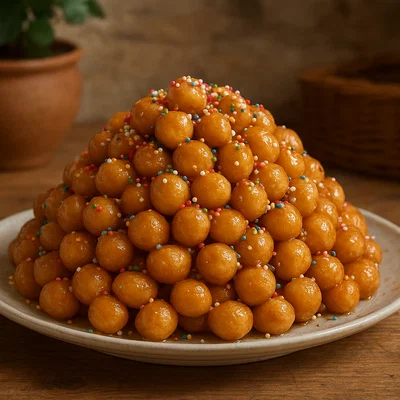 Cicerchiata abruzzese – frittierte Honig-Teigkügelchen