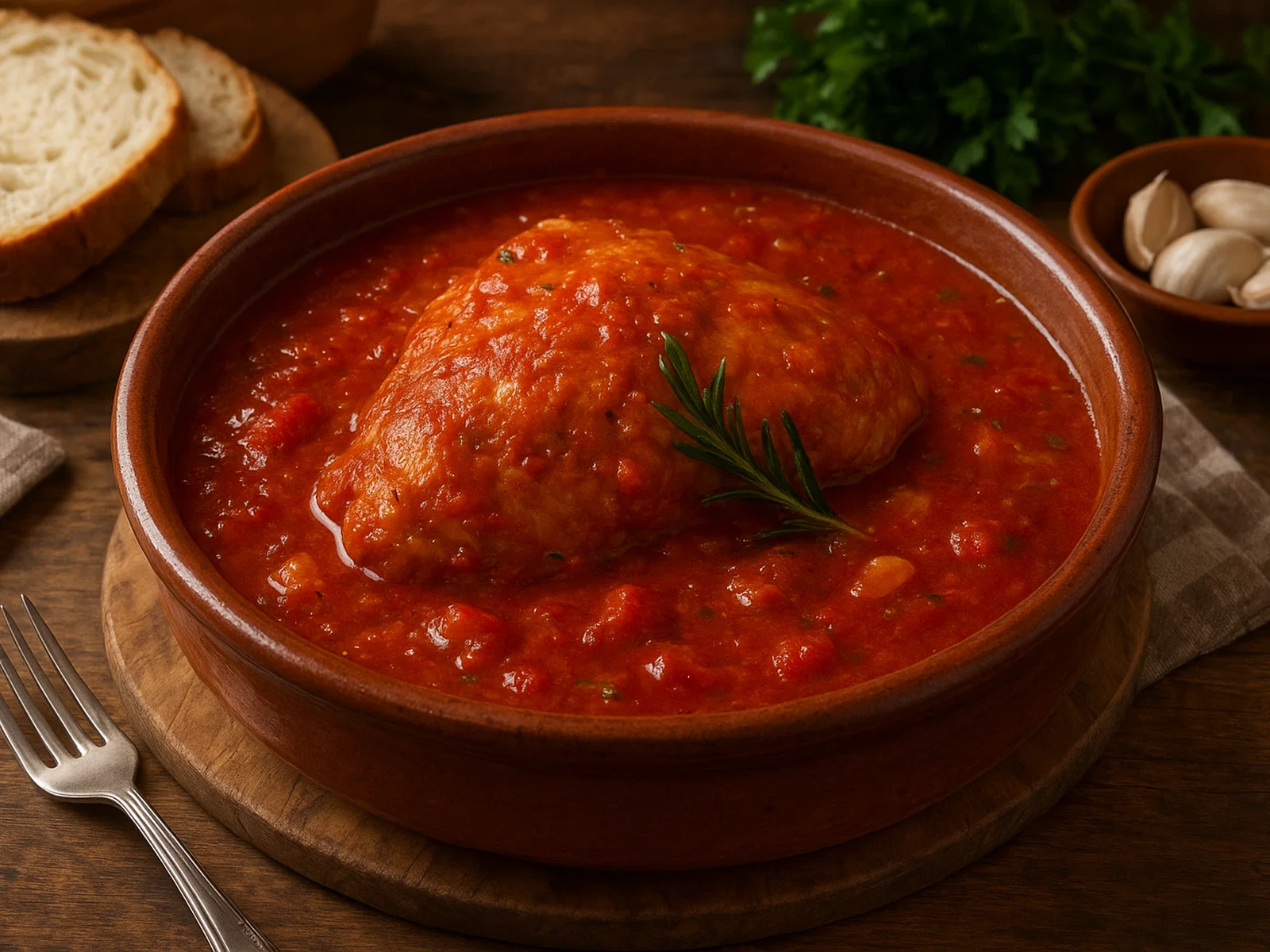 Tacchino al sugo molisano – Pute in aromatischer Tomatensauce