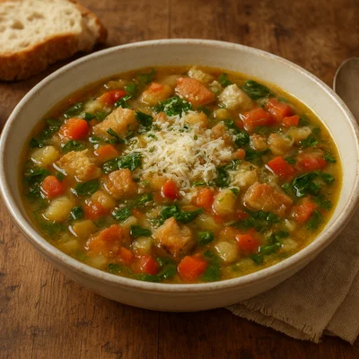 Pancotto molisano – Italienische Brotsuppe mit Gemüse