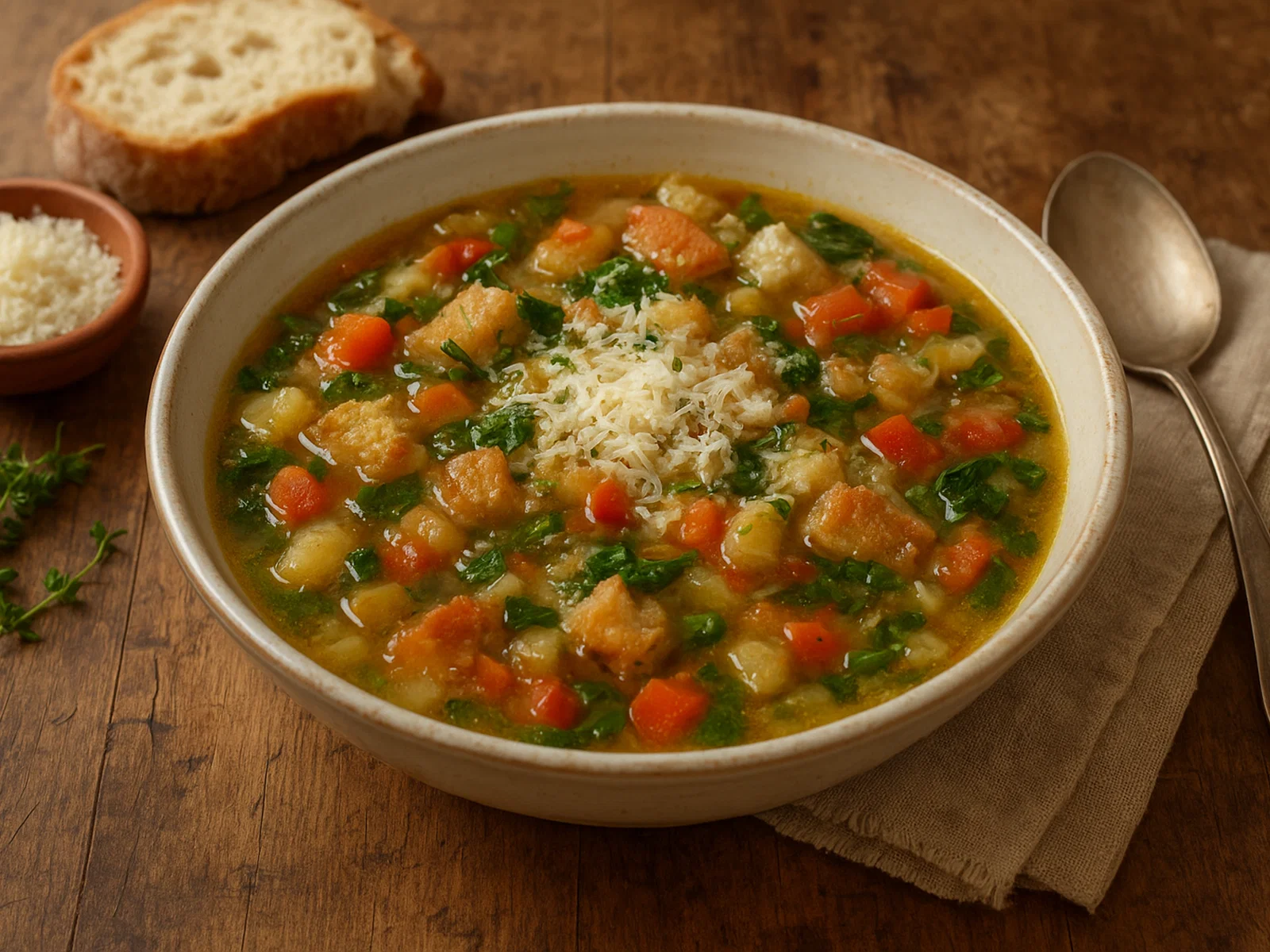 Pancotto molisano – Italienische Brotsuppe mit Gemüse