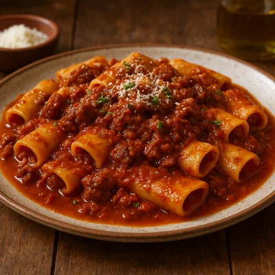 Paccheri al ragù napoletano