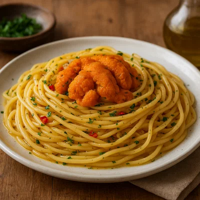 Spaghetti con Ricci di Mare (Spaghetti mit Seeigel)