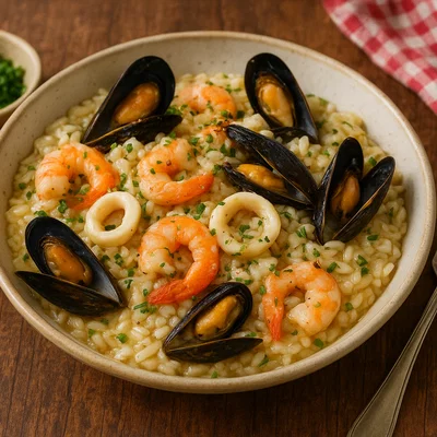 Risotto alla pescatora – italienisches Meeresfrüchte-Risotto