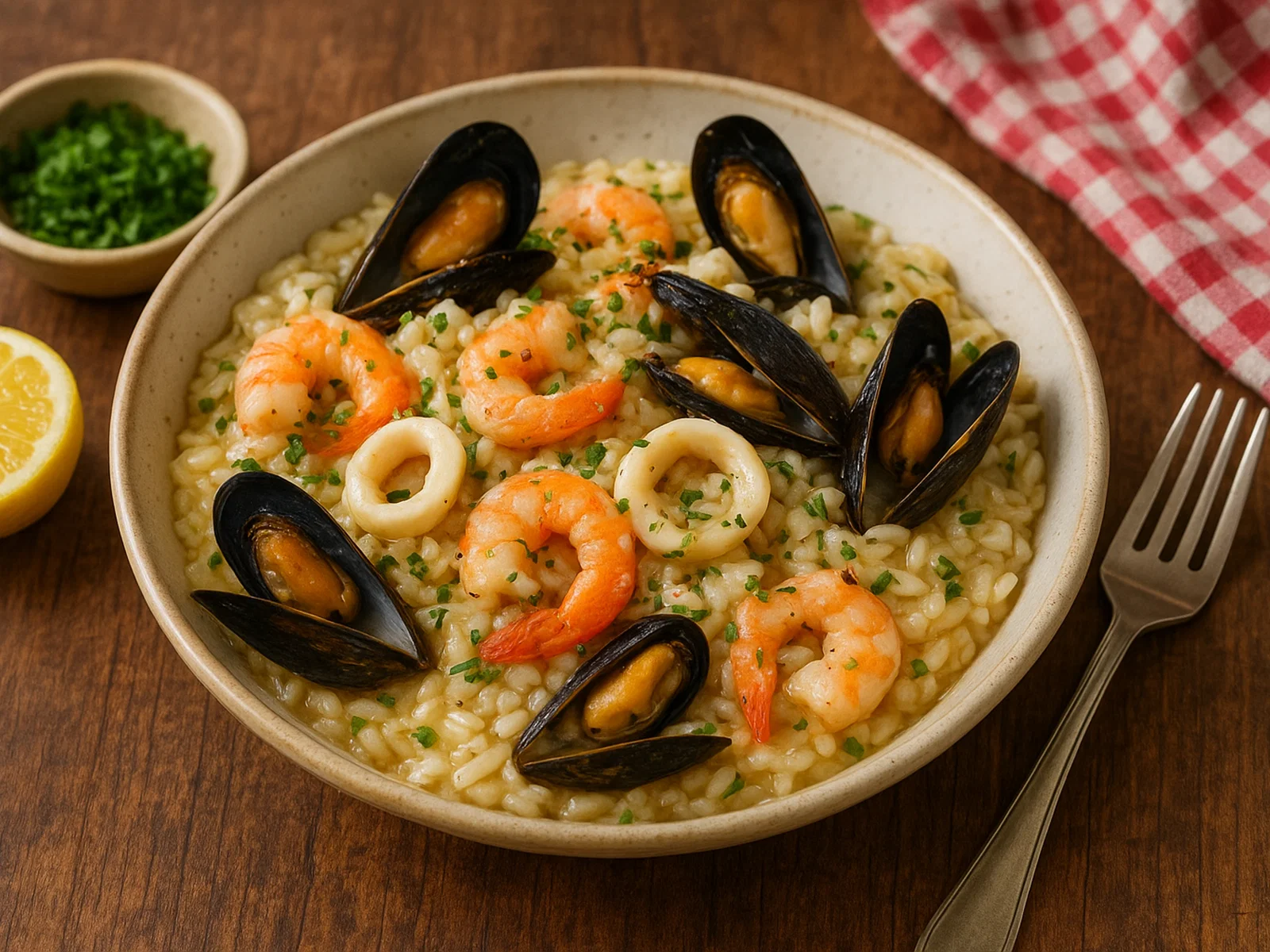 Risotto alla pescatora – italienisches Meeresfrüchte-Risotto