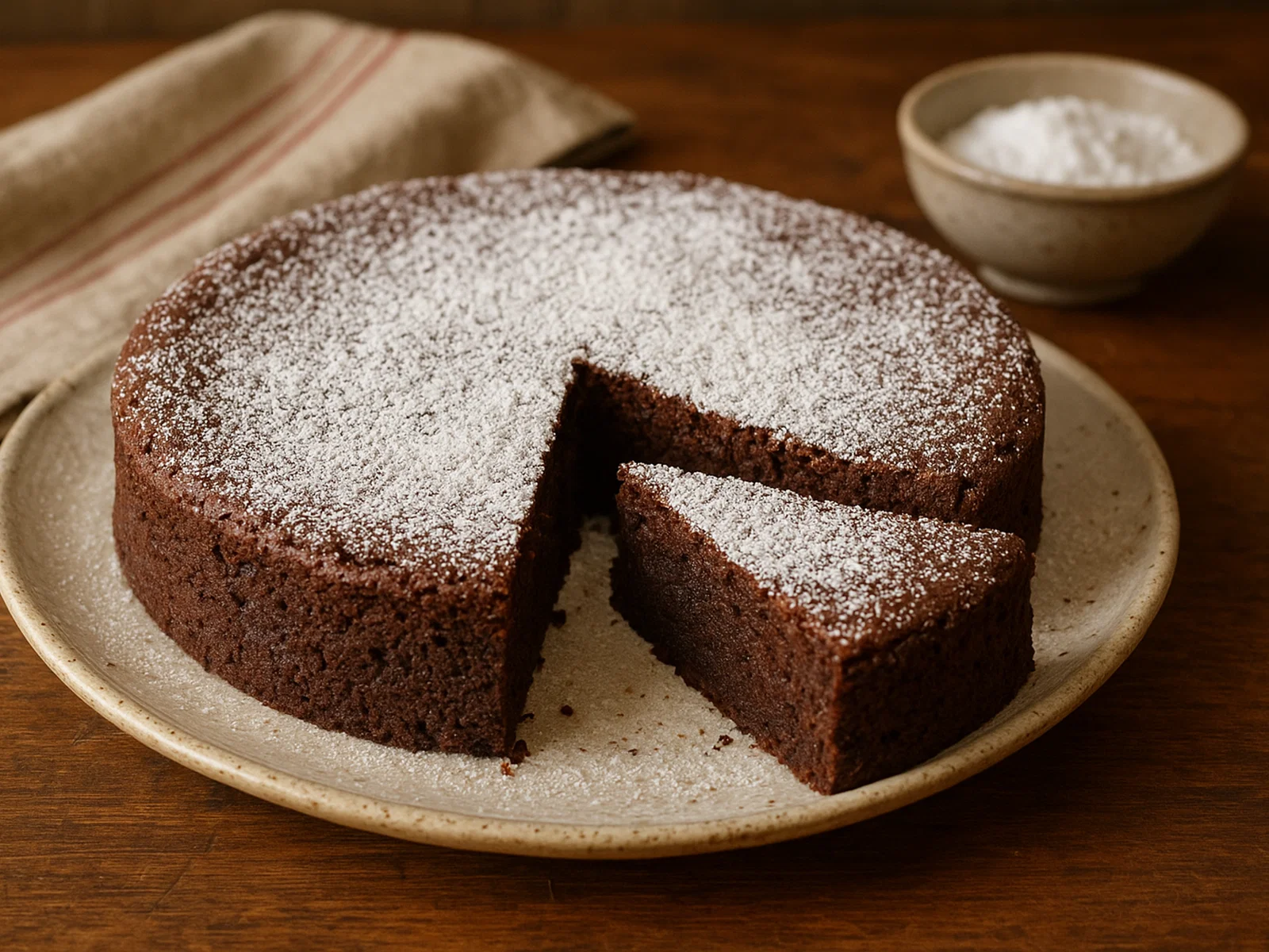 Torta Caprese – saftiger Schoko-Mandel-Kuchen