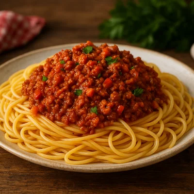 Spaghetti al ragù veloce