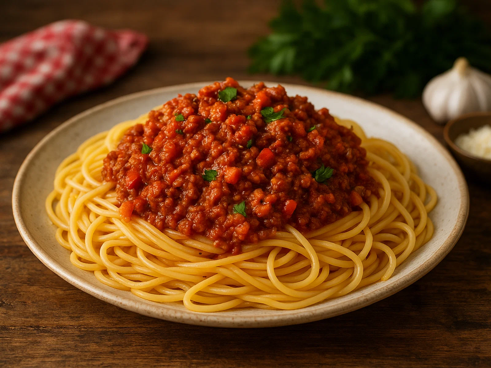 Spaghetti al ragù veloce