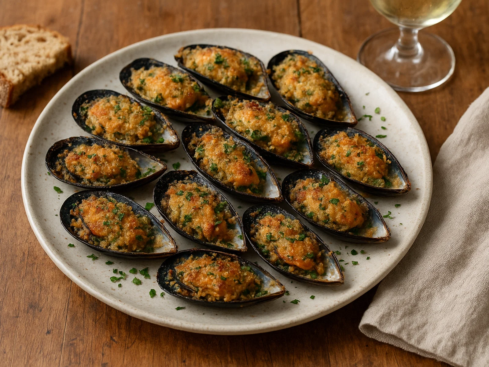 Cozze gratinate alla barese – Überbackene Miesmuscheln