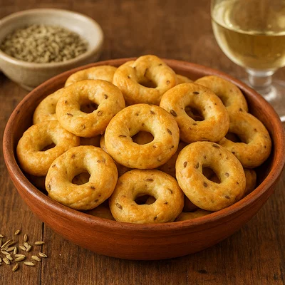 Taralli al finocchio – italienisches Fenchel-Knabbergeback
