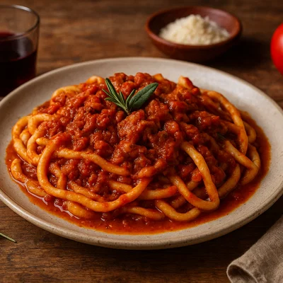 Troccoli al ragù di maiale
