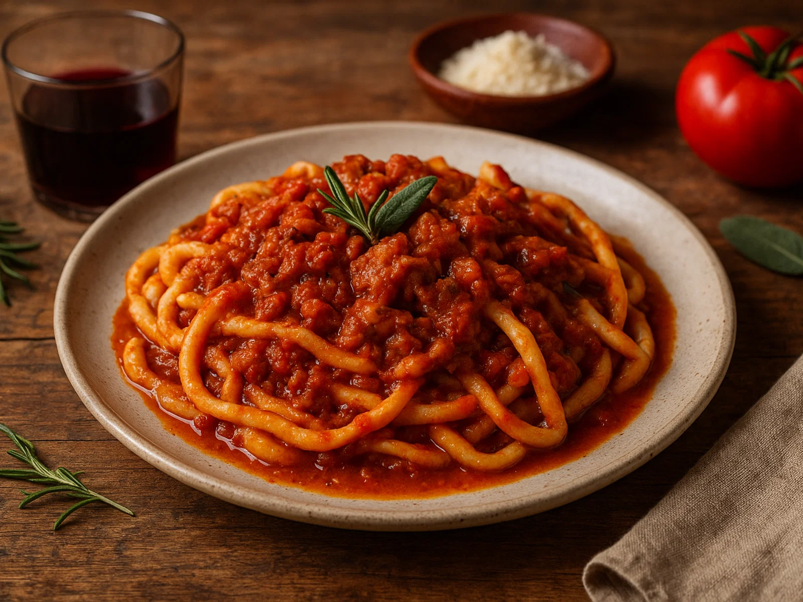 Troccoli al ragù di maiale