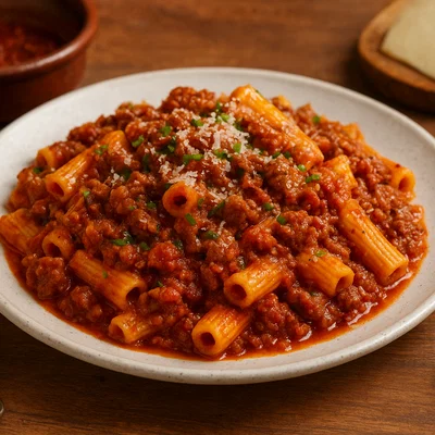 Pasta alla potentina – Pasta nach Potenza-Art mit würziger Fleischsauce