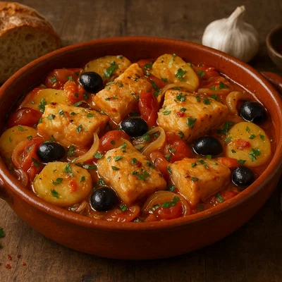 Stocco alla Mammolese (Stockfisch nach Art von Mammola)
