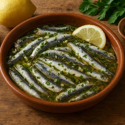 Alici marinate calabresi – kalabrisch marinierte Sardellen