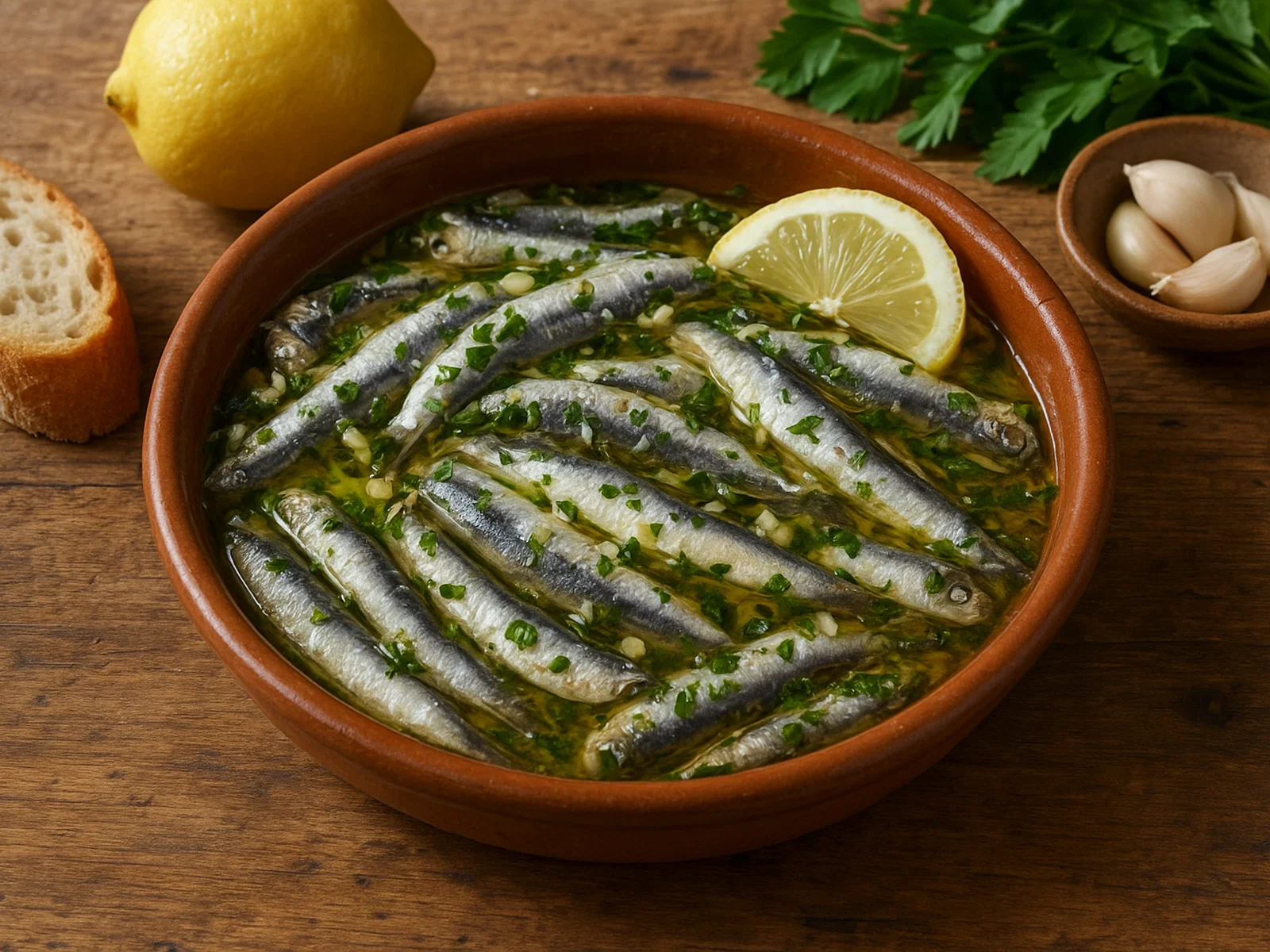 Alici marinate calabresi – kalabrisch marinierte Sardellen