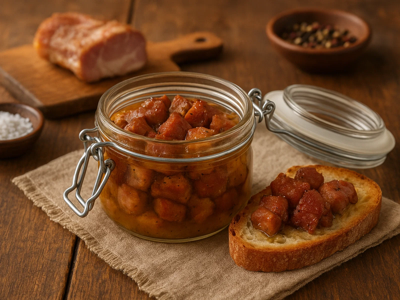 Carne Murata – Eingelegtes, Konserviertes Schweinefleisch