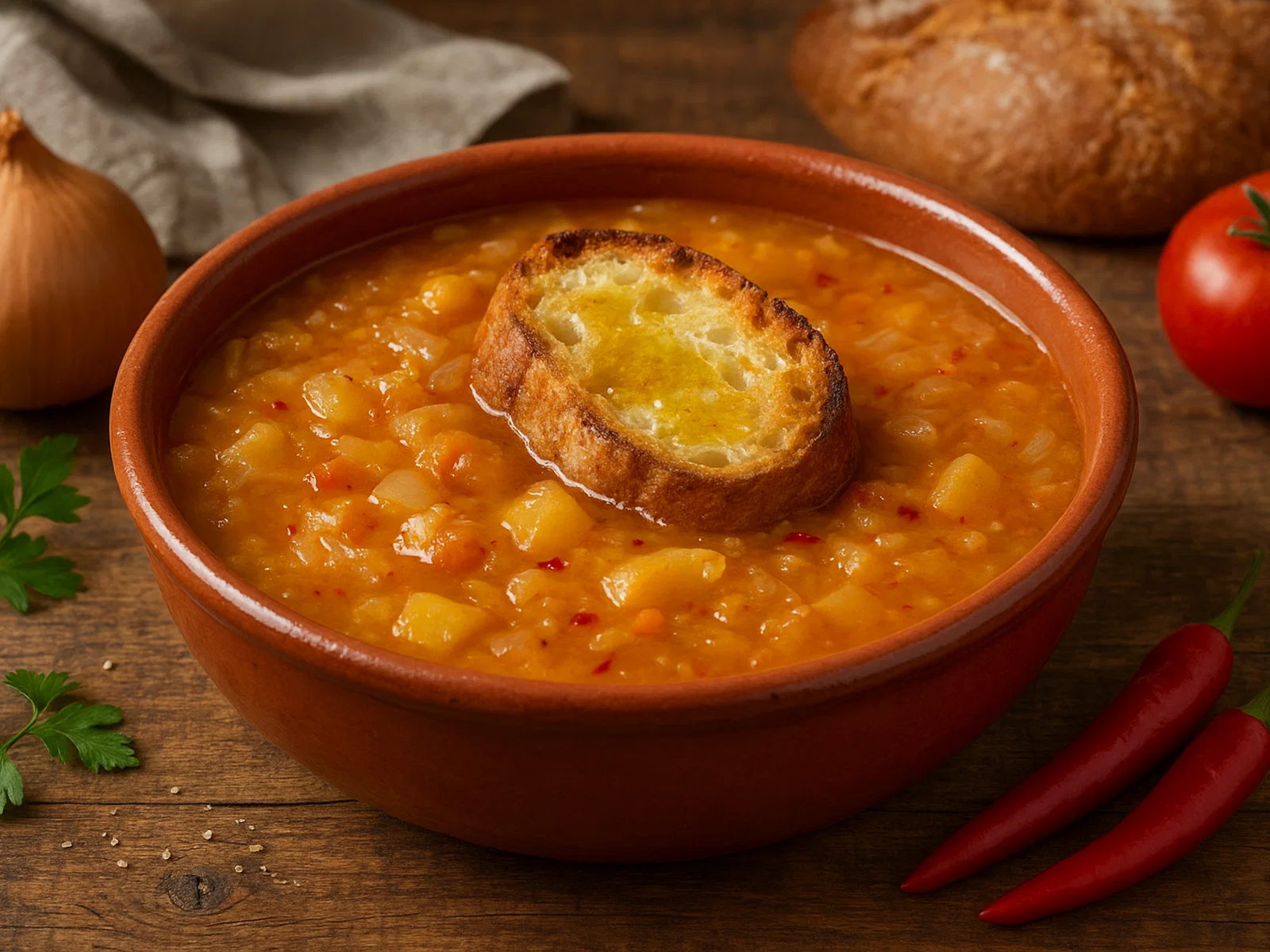Licurdia – Kalabrische Zwiebelsuppe mit Chili