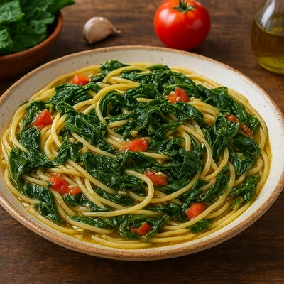Pasta con i tenerumi – Pasta mit zarten Zucchiniblättern