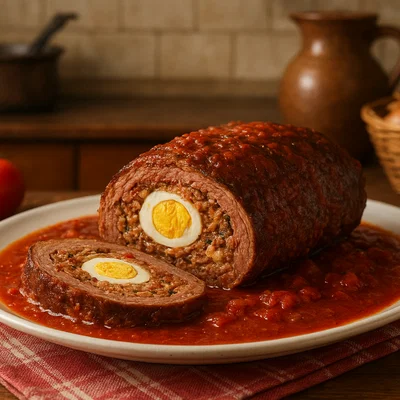 Falsomagro – sizilianischer gefüllter Rinderbraten (Polpettone ripieno)