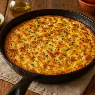 Frittata di maccheroni (Pasta-Omelett aus der Pfanne)