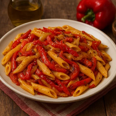 Pasta con Peperoni (Pasta mit Paprika)