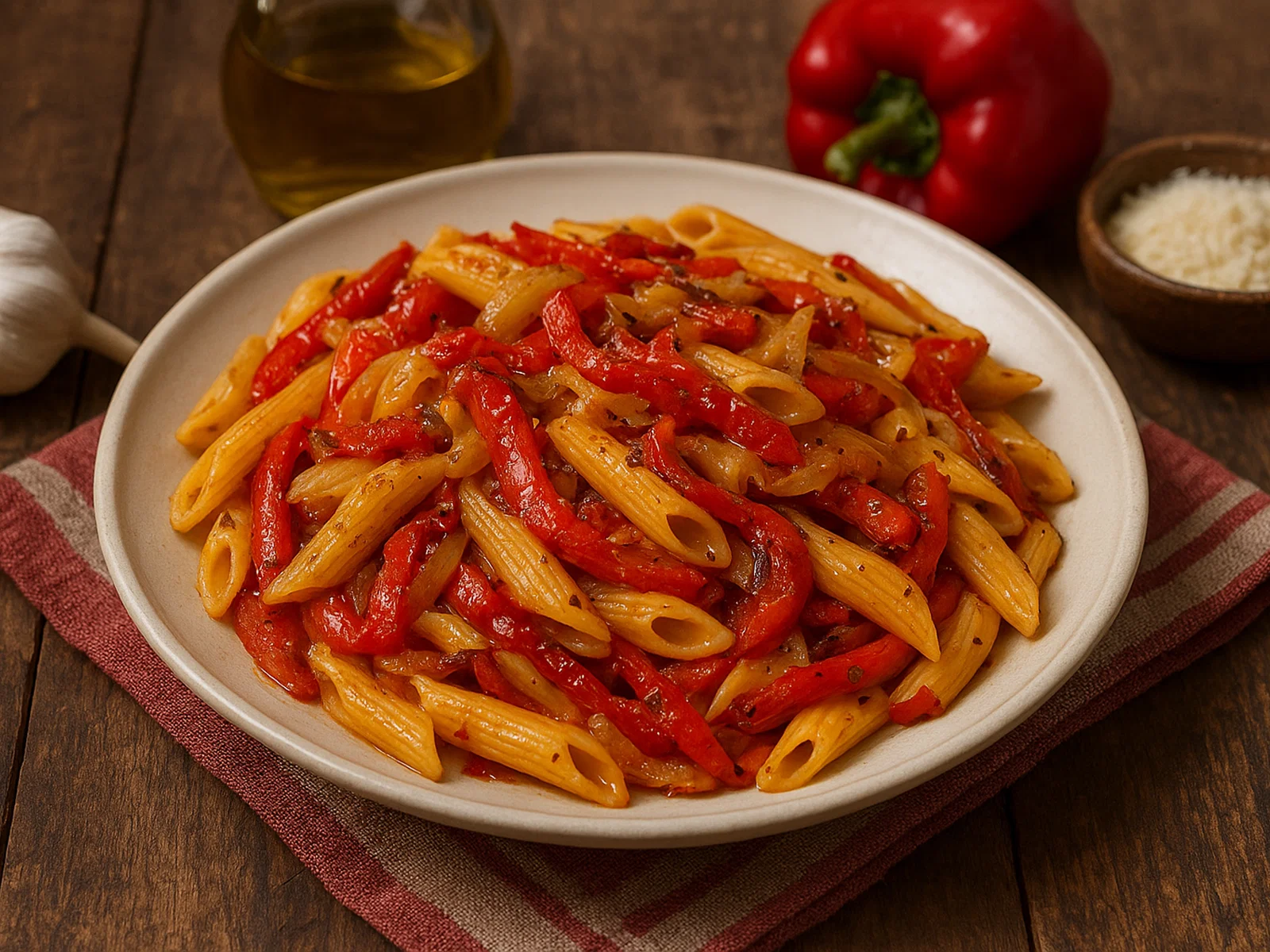 Pasta con Peperoni (Pasta mit Paprika)