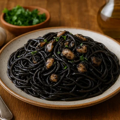 Spaghetti al nero di seppia