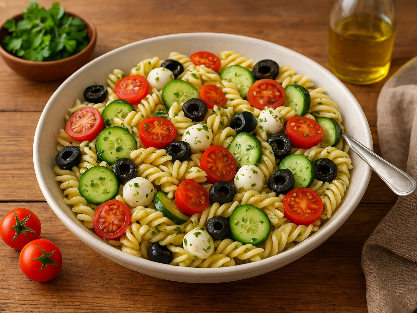 Pasta fredda estiva – italienischer Sommer-Nudelsalat