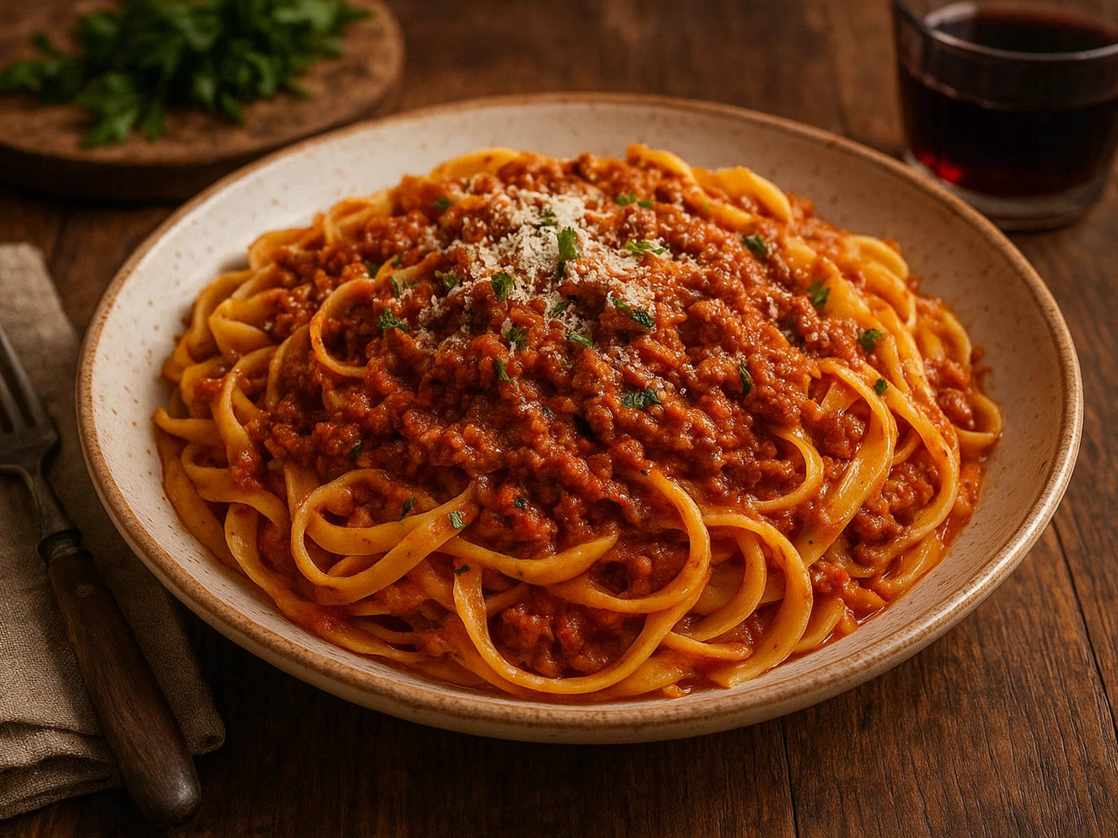 Fettuccine al ragù