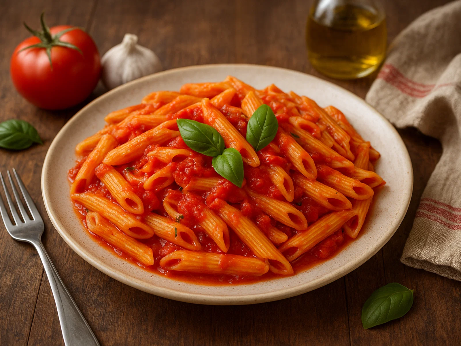 Penne al Pomodoro – klassische Pasta in Tomatensauce