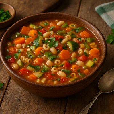 Minestrone di verdure – italienische Gemüsesuppe