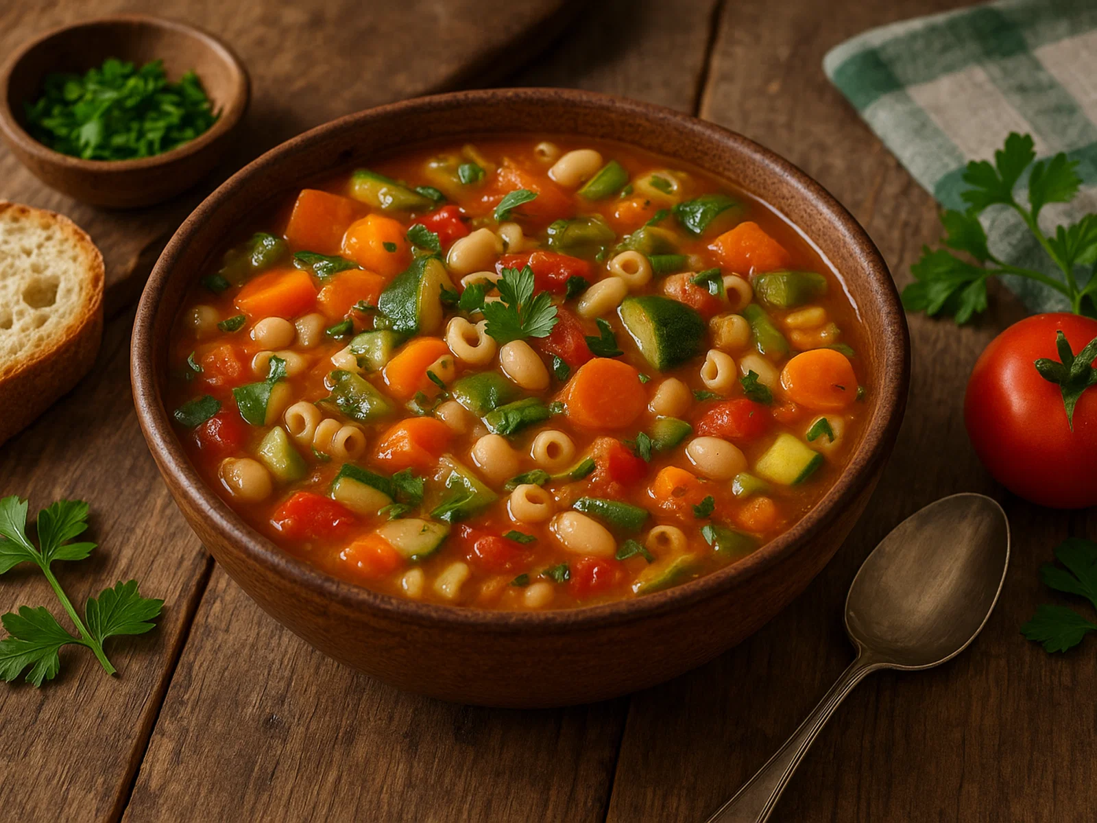 Minestrone di verdure – italienische Gemüsesuppe