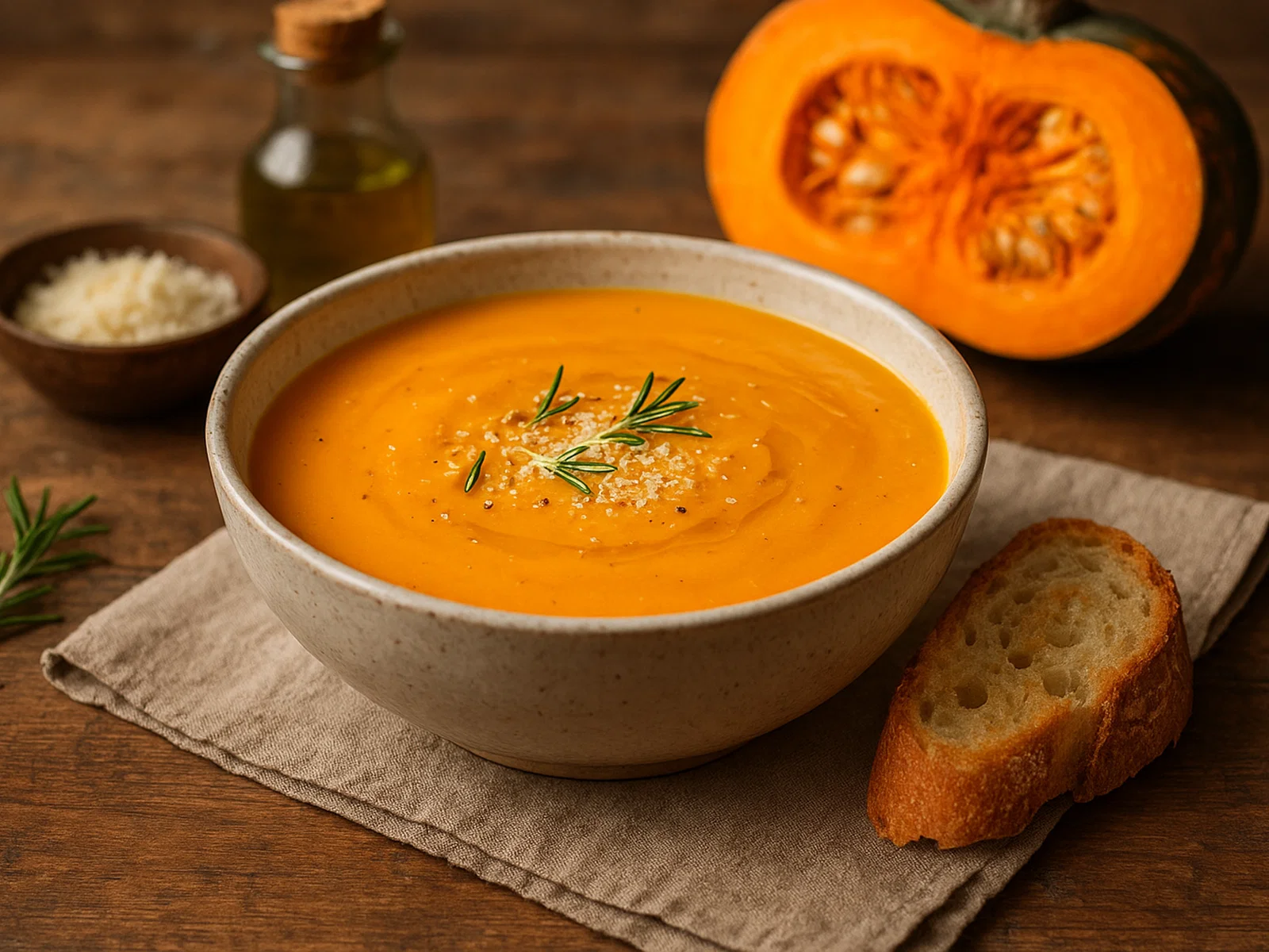 Vellutata di zucca – Cremige italienische Kürbissuppe