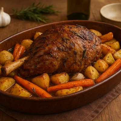 Agnello al forno – italienischer Lammbraten aus dem Ofen