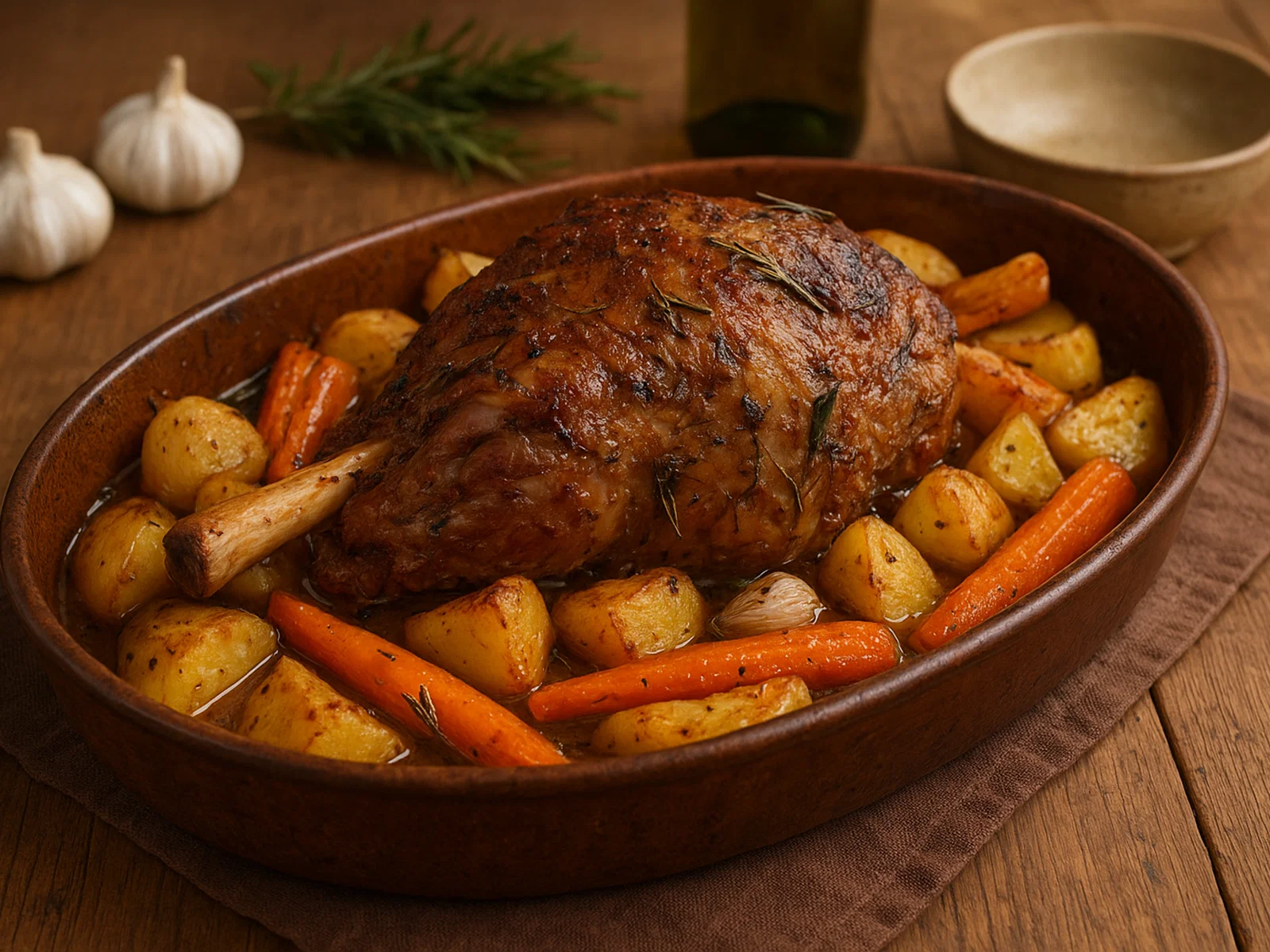 Agnello al forno – italienischer Lammbraten aus dem Ofen