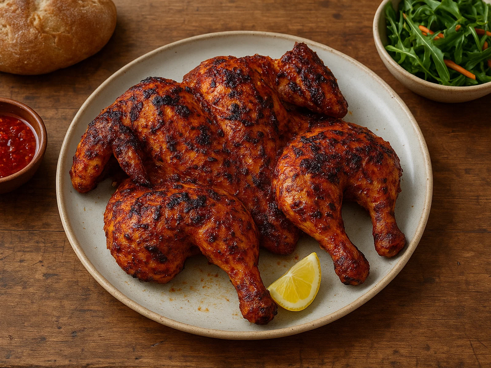 Pollo alla diavola – scharfes, flach gedrücktes Grillhähnchen