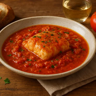 Merluzzo al pomodoro – Kabeljau in Tomatensauce