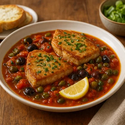 Tonno fresco alla siciliana – Sizilianischer Thunfisch aus der Pfanne