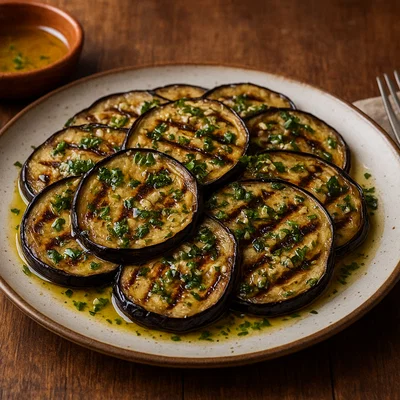 Melanzane grigliate – gegrillte Auberginen mit Knoblauch und Kräutern