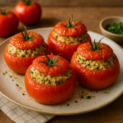 Pomodori ripieni – Gefüllte Tomaten mit Reis