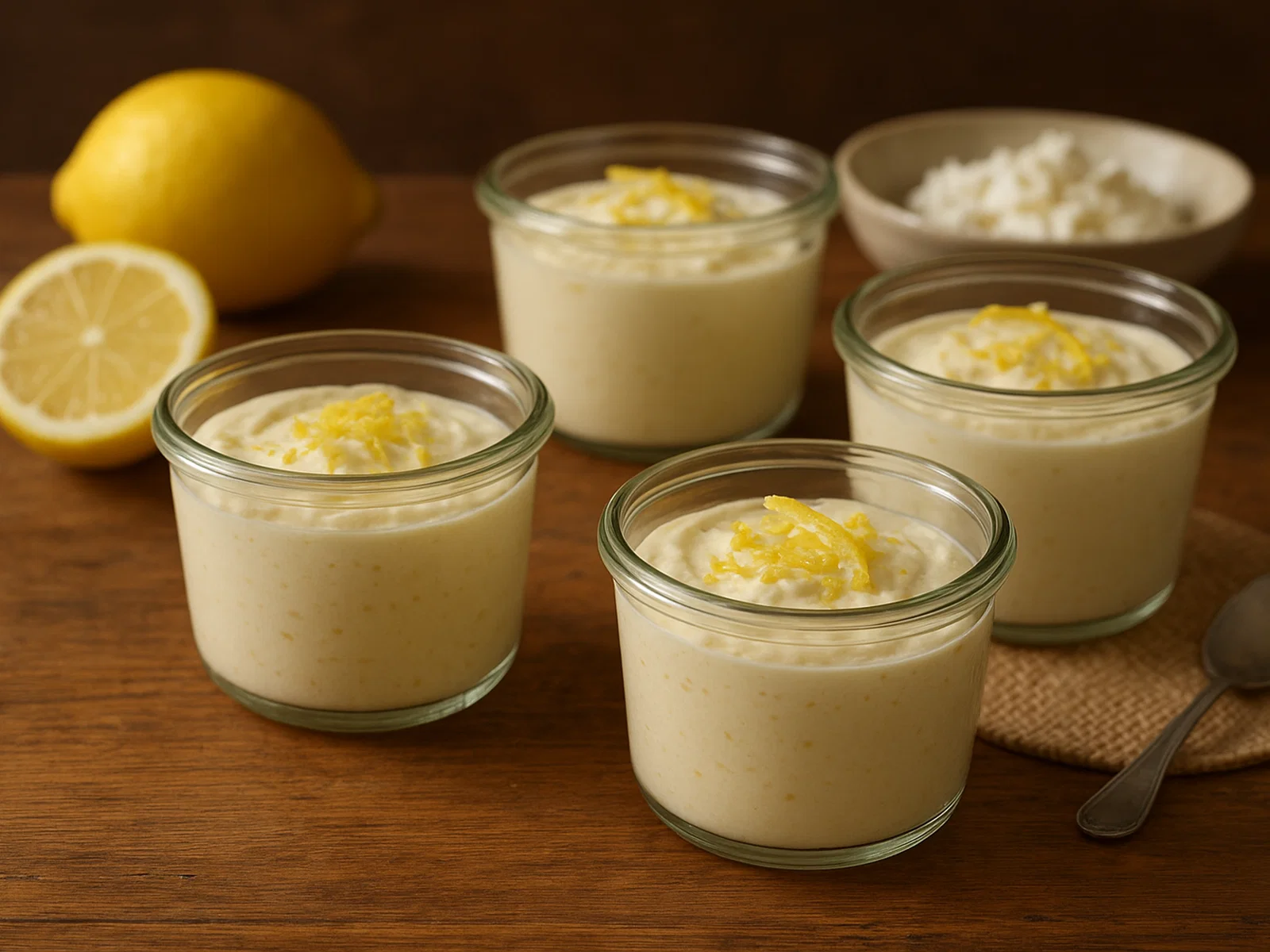 Dolce di Ricotta e Limone – Ricotta-Zitronen-Dessert