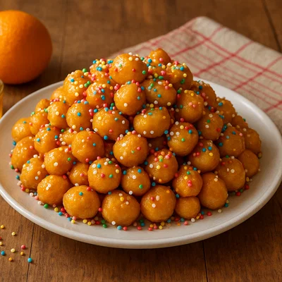 Struffoli di Natale – italienische Honig-Teigbällchen