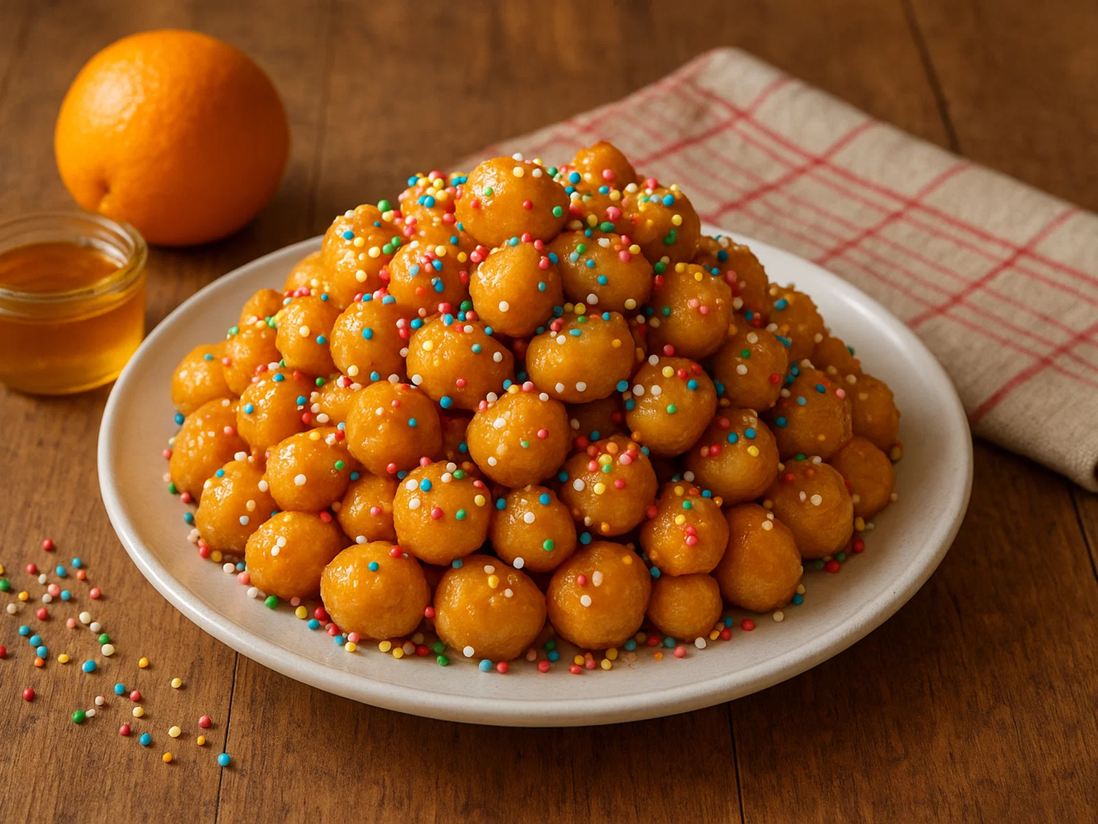 Struffoli di Natale – italienische Honig-Teigbällchen