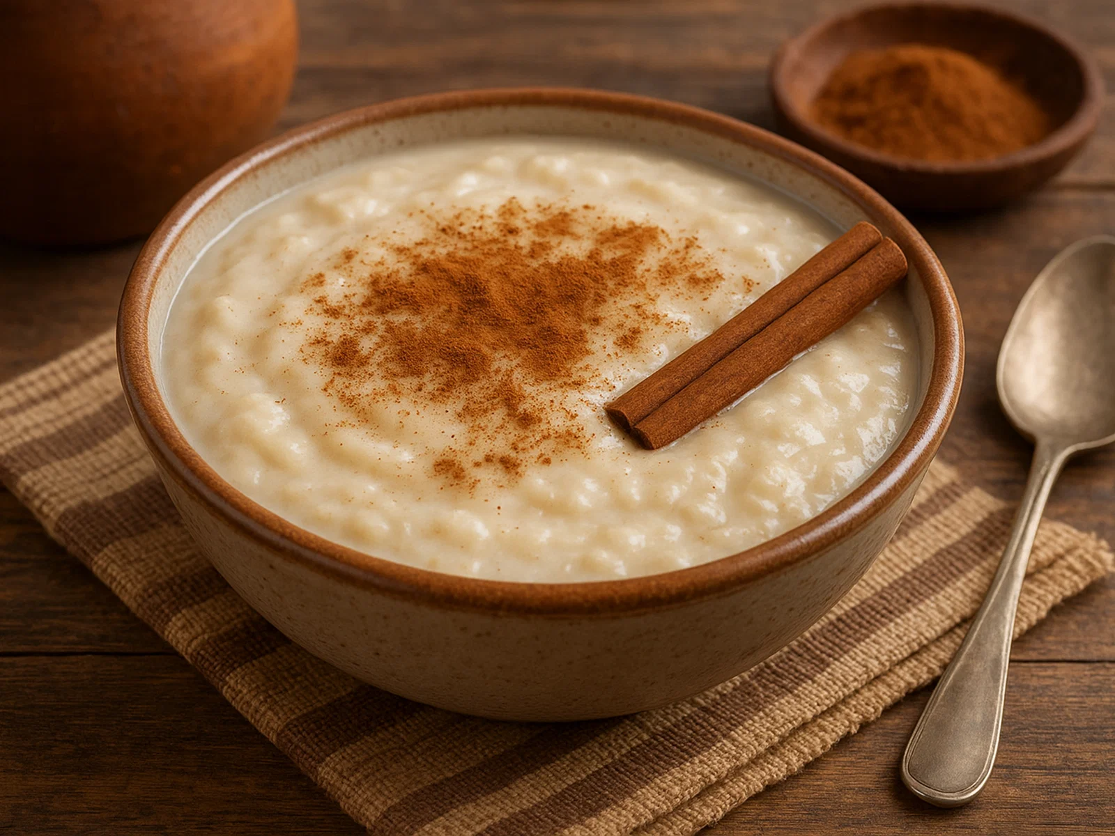 Cremige Mazamorra mit Zimt und Vanille