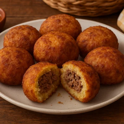 Payaguá Mascada – Maniok-Frikadellen mit Rindfleisch