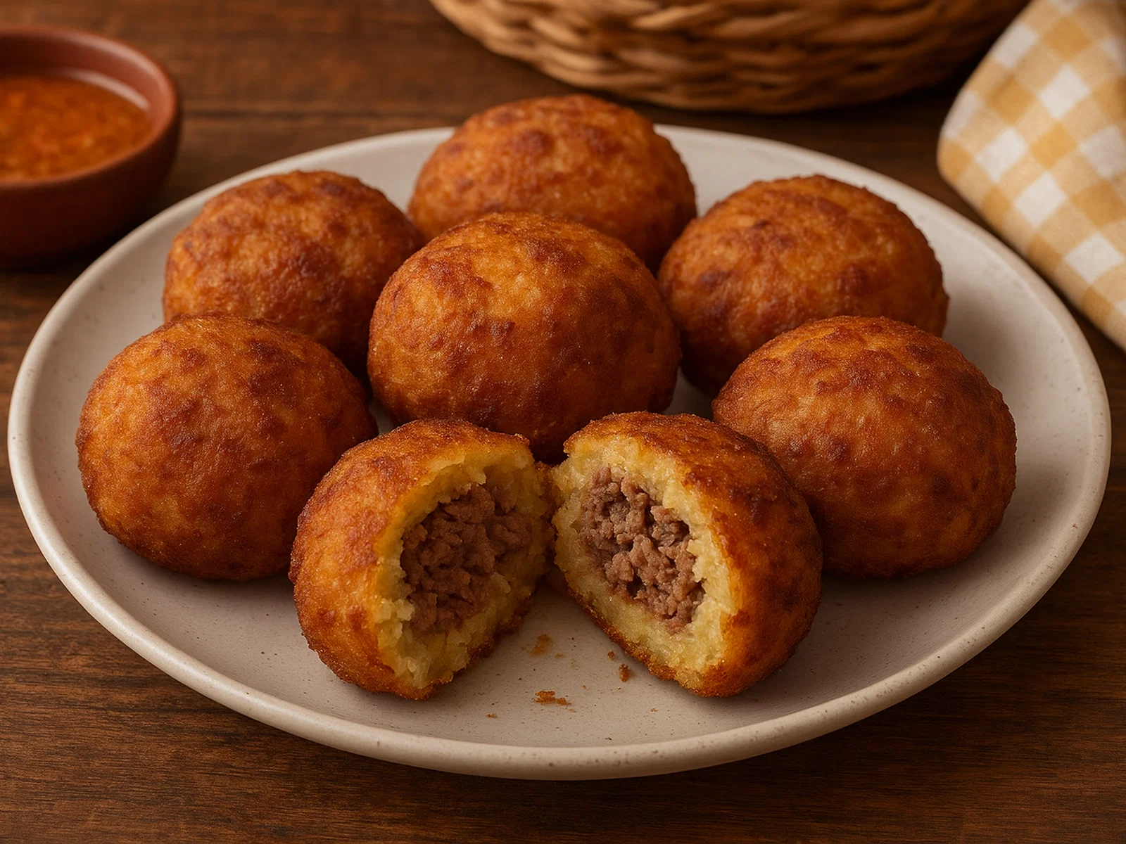 Payaguá Mascada – Maniok-Frikadellen mit Rindfleisch