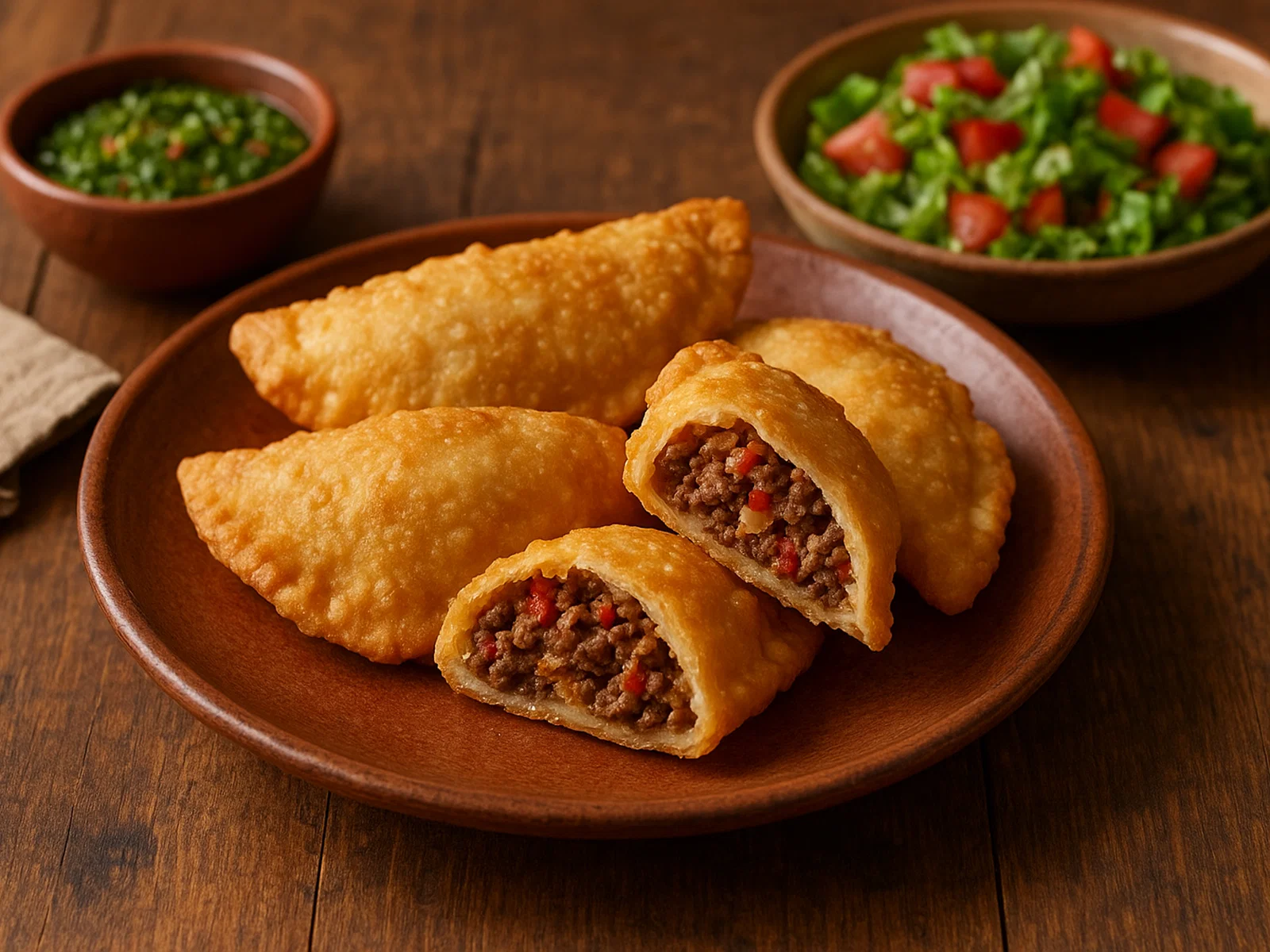 Pastel Mandi’o – Frittierte Maniok-Teigtaschen mit Hackfleisch