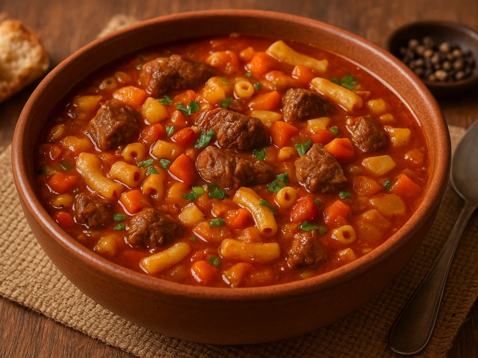 Guiso de Fideo – Deftiger Nudeleintopf mit Fleisch und Gemüse